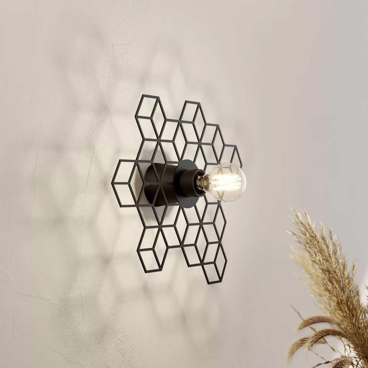 Wandleuchte Wandlampe Wandlicht Schwarz Dekolicht Dimmbar Lucande Alexaru
