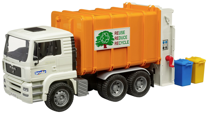 Bruder Man Tga Hecklader Müll Lkw Kinderspielzeug Spielzeug 1:16 Baustellen Lkw B-Ware