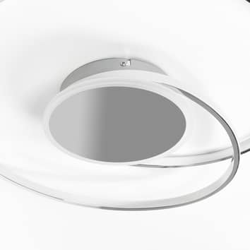 Lindby Dorle LED-Deckenleuchte Deckenlampe Deckenlicht Leuchte LED chrom Ø 49 cm