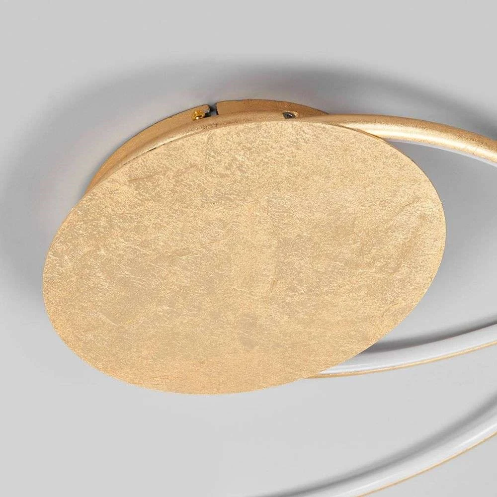 B-Ware Lindby Deckenleuchte Deckenlampe Led Joline Gold Metall Kunststoff Wohnraum B154