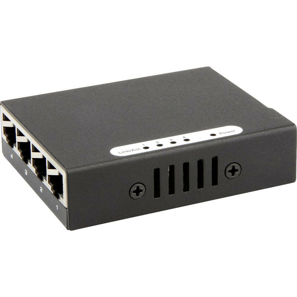 Routeur-commutateur réseau Renkforce, 4 ports, 1 Gbit/s