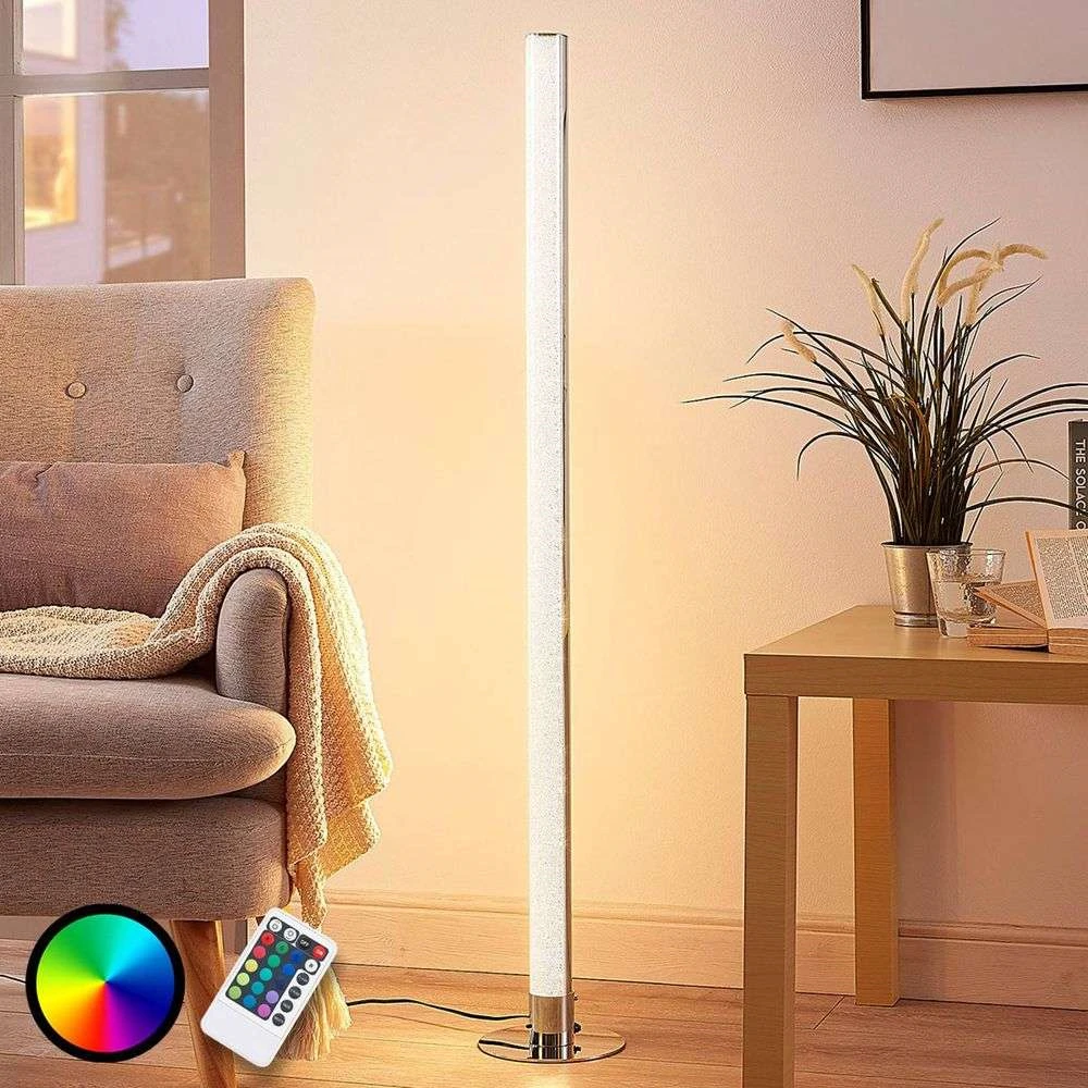 B-Ware Stehleuchte Stehlampe Lindby Längliche Led Rgb Hadis Standlampe Leuchte Dimmer