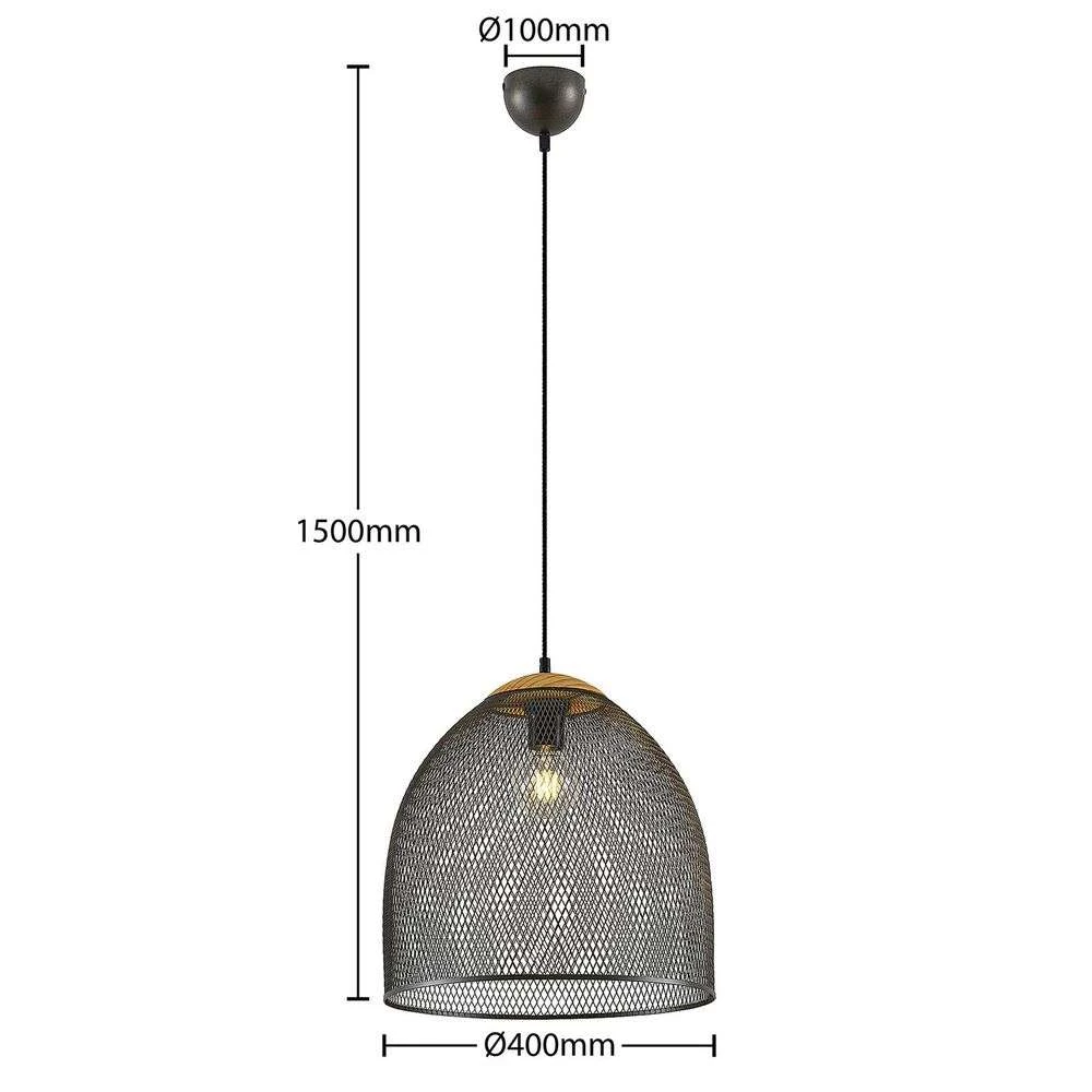 Lindby Monigo Pendelleuchte Nickel/Wood Hängelampe Deckenlampe Deckenleuchte