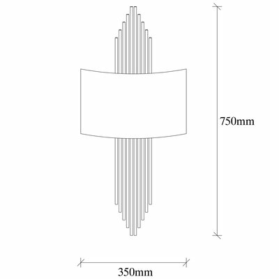 Glam Hb Sybilla Wandlampe Wandleuchte Wandstrahler E27 Up & Downlight 1 Flammig B-Ware