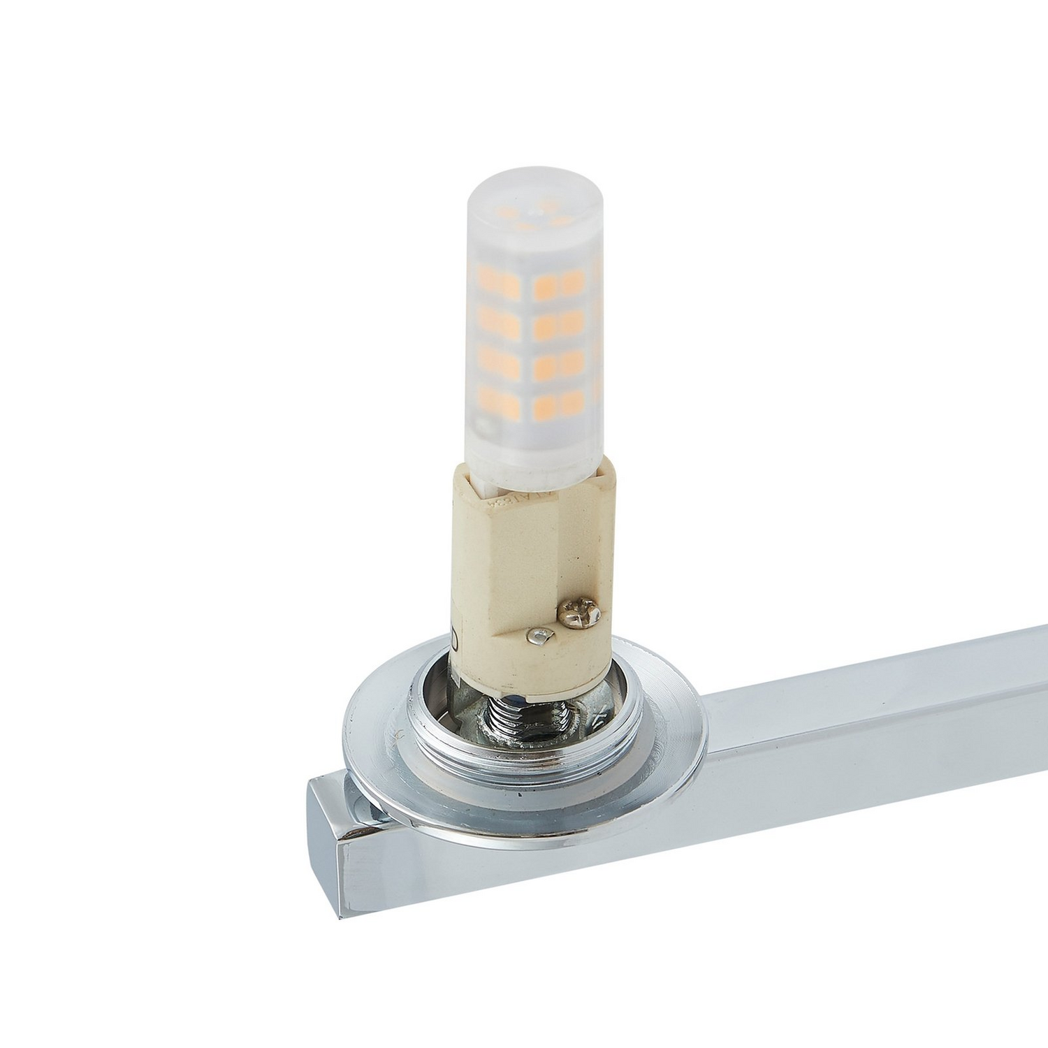 B-Ware Lucande Wandleuchte Bidolo Chromfarben Glas ø 12 Cm Ip44 Wandlampe Lampe Leuchte