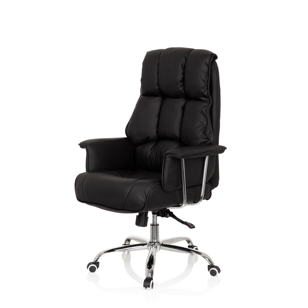 hjh OFFICE Bürostuhl Chefsessel COMMANDER Schreibtischstuhl schwarz Kunstle242 - 4251084672331
