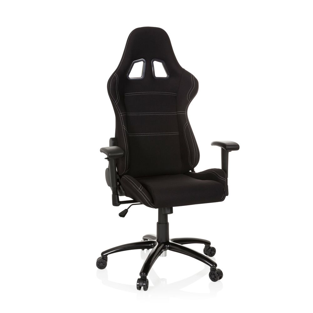 hjh OFFICE Gaming Stuhl Bürostuhl GAME FORCE Computerstuhl Stuhl Stoff schwarz   - 4251084660406