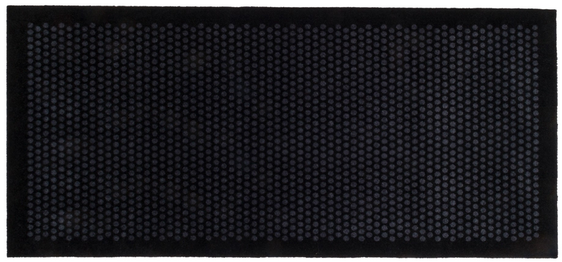 tica copenhagen Dot Fußmatte Schmutzfangmatte Matte Tür 90 x 200 cm schwarz grau