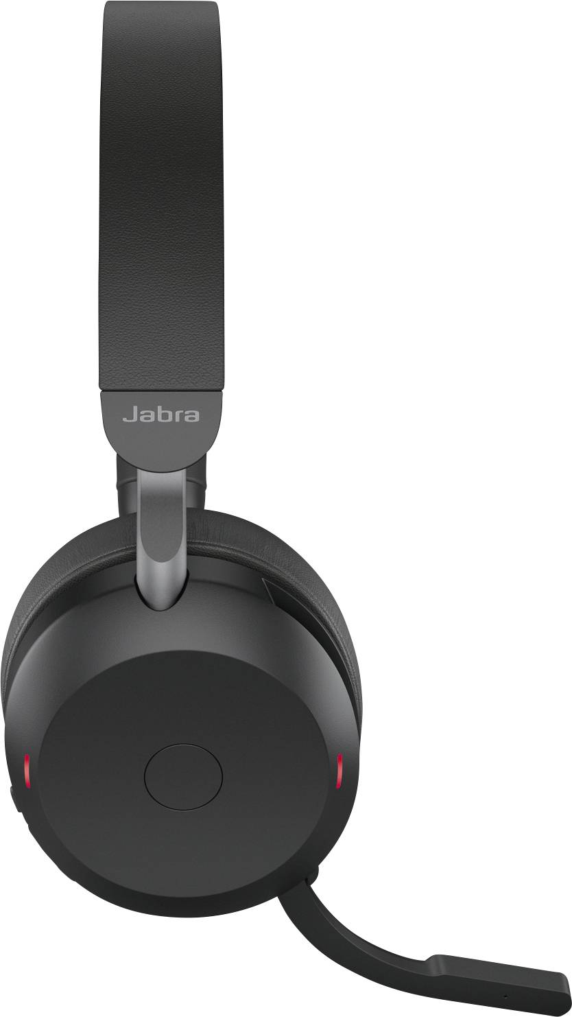 Jabra Evolve2 75 Telefon On Ear Headset Bluetooth kabelgebunden Stereo Schwarz