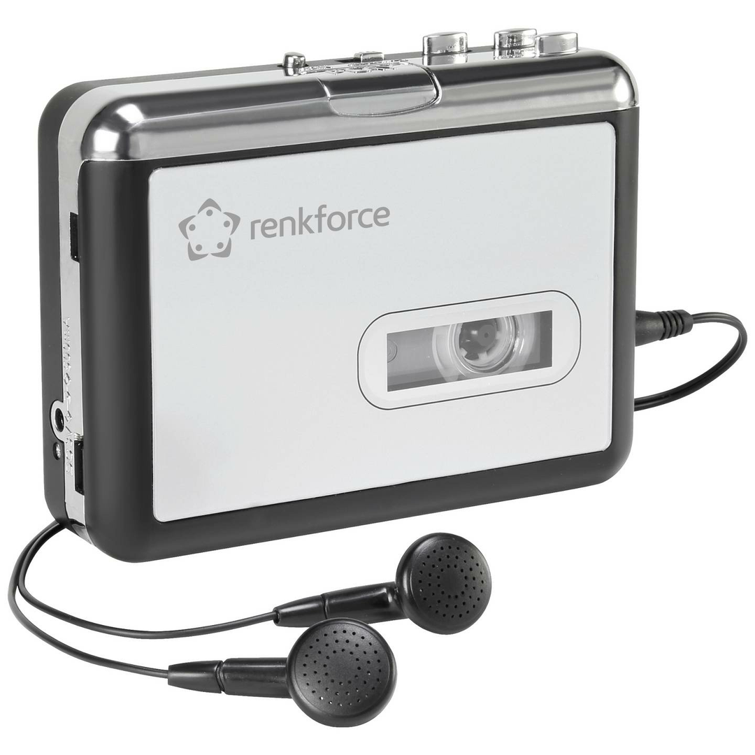 Renkforce RF-CP-170 Kassetten Digitalisierer Kopfhörer Walkman Kassettenspie759