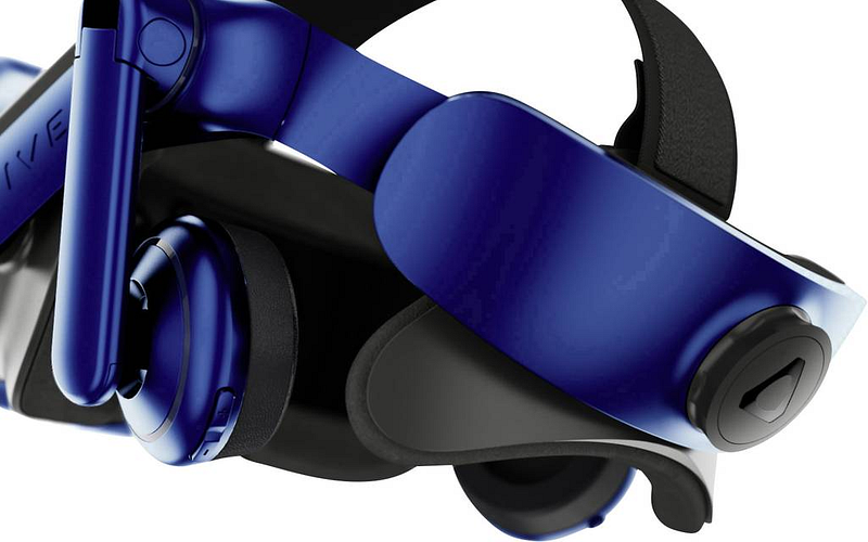Htc Vive Pro Blau Virtual Reality Brille Inkl. Bewegungssensoren Siehe Text/Foto B-Ware