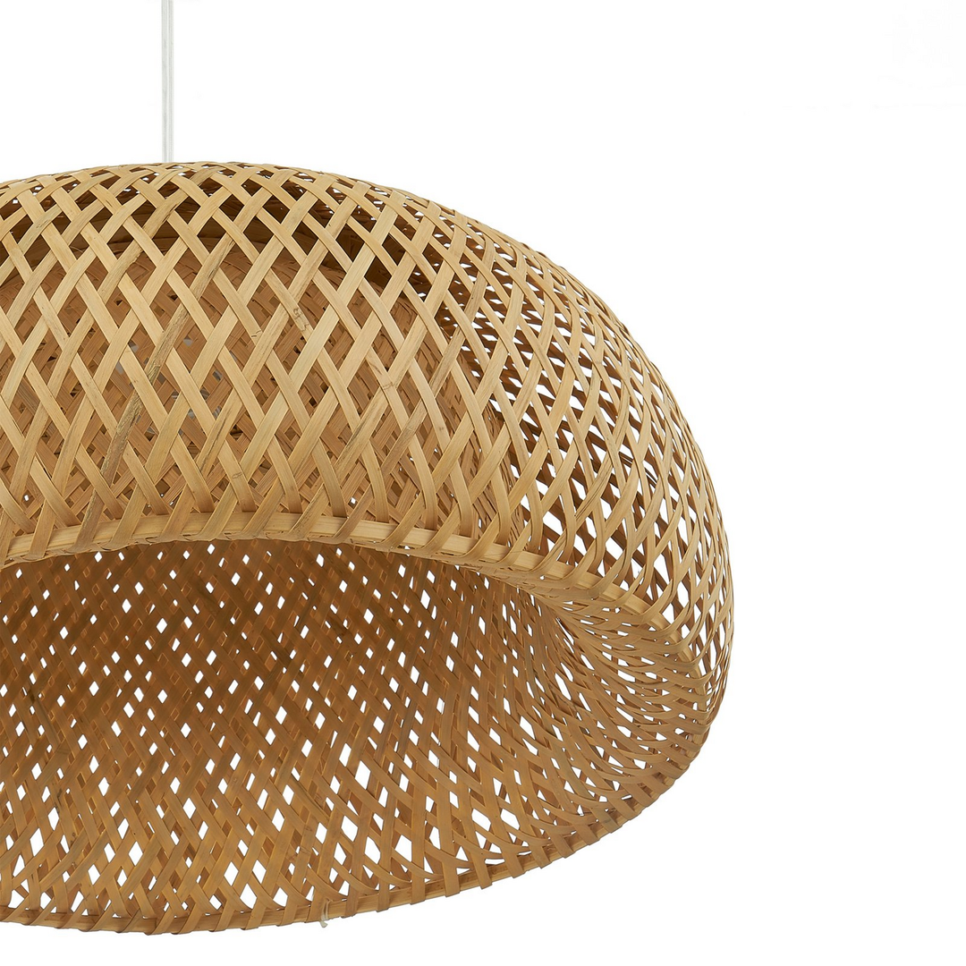 Lindby Hängeleuchte Jadwiga ø45cm Bambus E27 Pendelleuchte Lichtquelle Dimm892 B-Ware