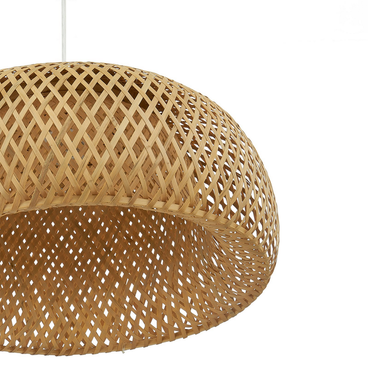 Lindby Hängeleuchte Jadwiga ø45cm Bambus E27 Pendelleuchte Lichtquelle Dimm892 B-Ware