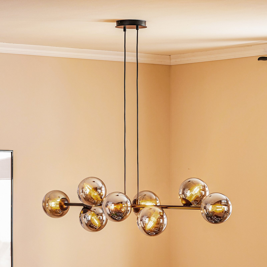 Euluna Hängeleuchte Hängelampe Lampe Leuchte Glassy 8 Flammig Glasschirm Graf336 B-Ware - 5901738918887
