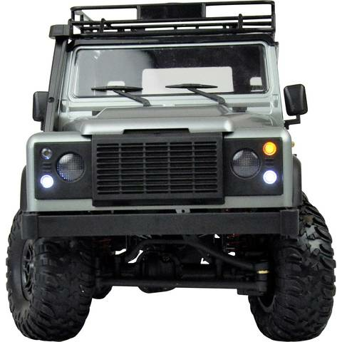 B-Ware Amewi D90 X12 Scale Crawler Geländewagen Modellauto Jeep Modell Auto 1:12 Silber