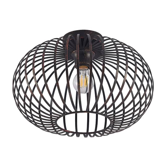 Lindby Rosalea Deckenlampe Deckenlampe Lampe Leuchte Decke Kupfer Schwarz E27 B-Ware