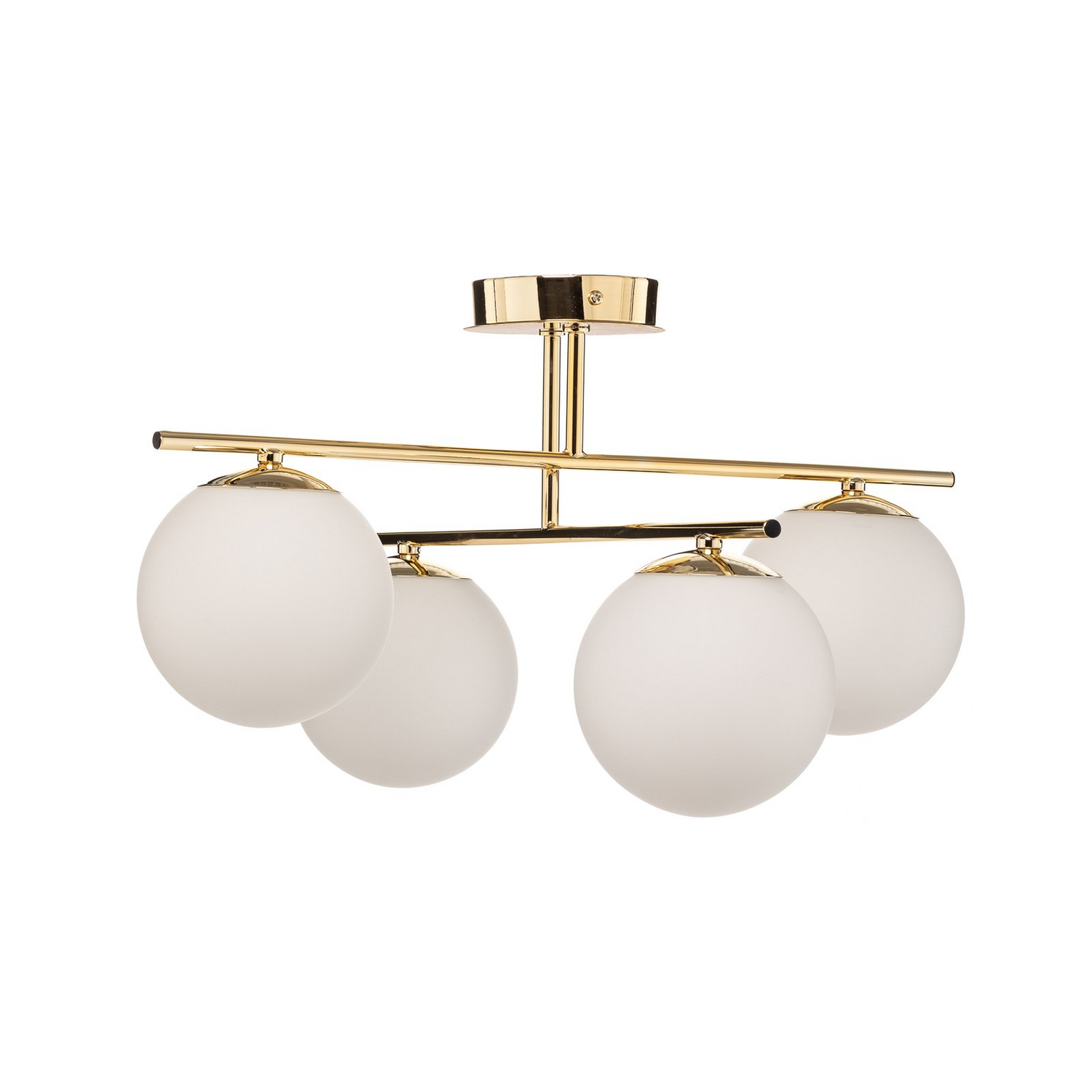 B-Ware Deckenleuchte Aurora Vierflammig Gold Deckenlampe Lampe Wohnzimmerleuchte E14229