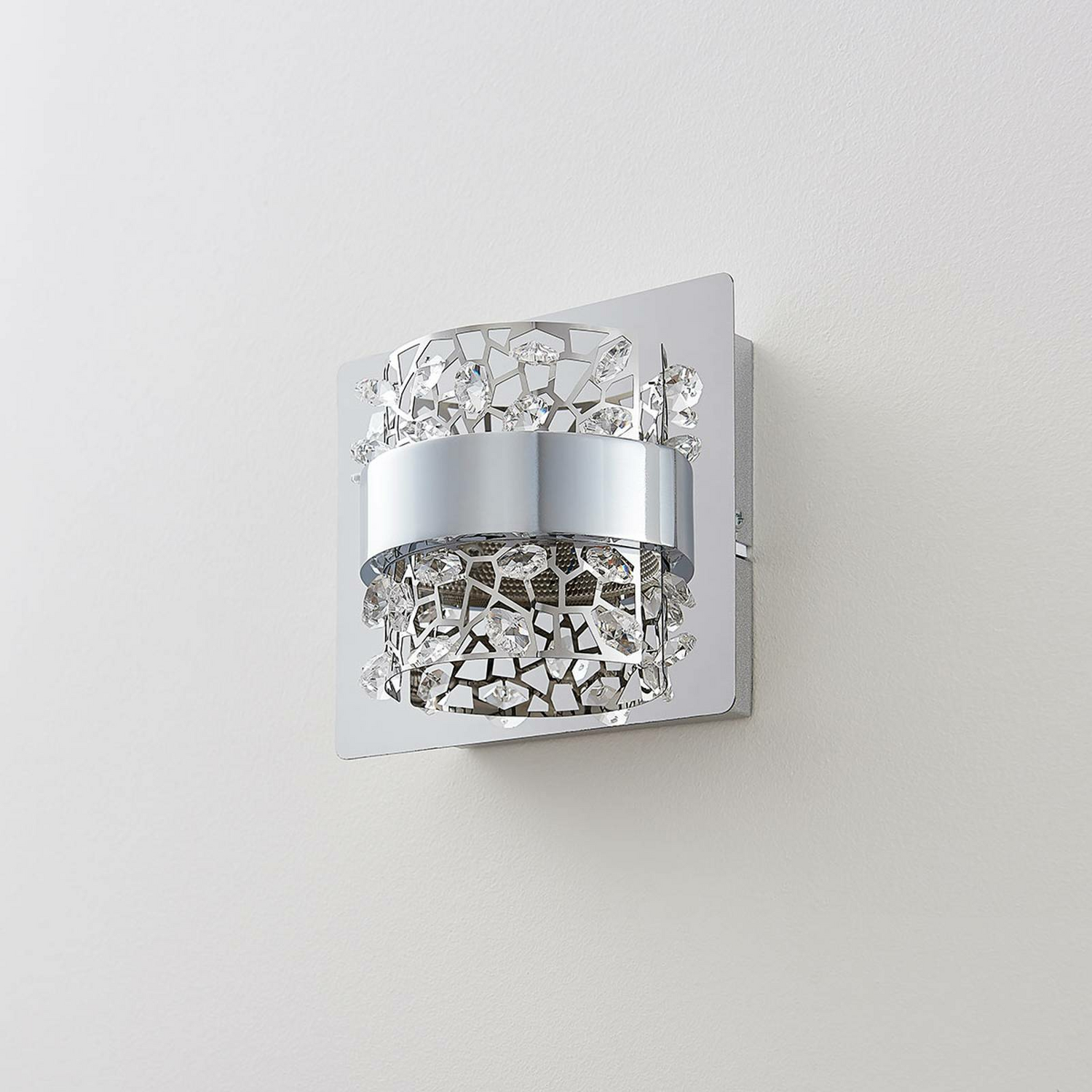 B-Ware Lucande Led Wandleuchte Neelie Wandleuchte Lampe Leuchte Glassteine 1 Flammig