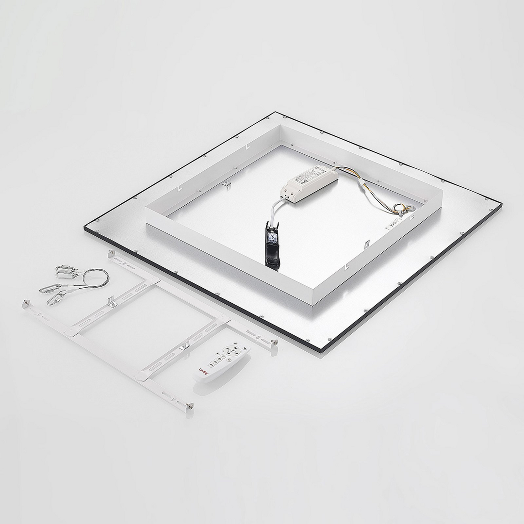 Lindby Nelios LED-Deckenlampe Deckenlampe Lampe Leuchte CCT 36 W schwarz weiß