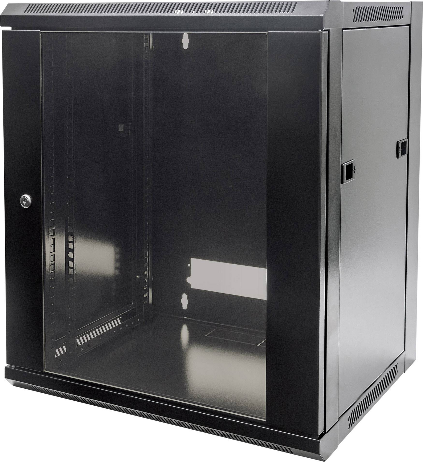 B-Ware Intellinet 711937 19 Zoll Netzwerkschrank Verteilerschrank 15 HE schwarz RAL9005