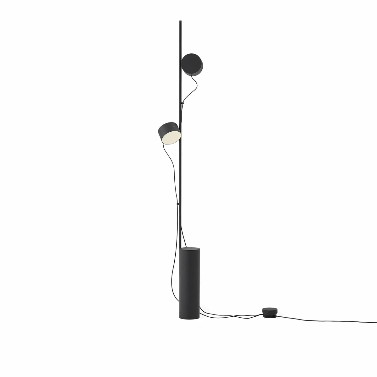 B-Ware Muuto Stehlampe Stehleuchte Led Post Schwarz Wohnzimmerlampe Dimmbar