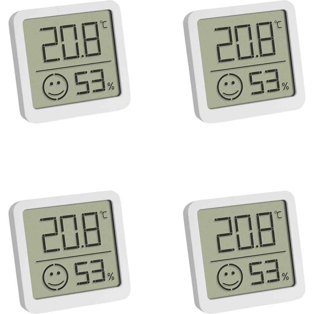 Ensemble de 4 pièces TFA Dostmann comprenant un thermo-hygromètre numérique et un thermomètre à zone de confort