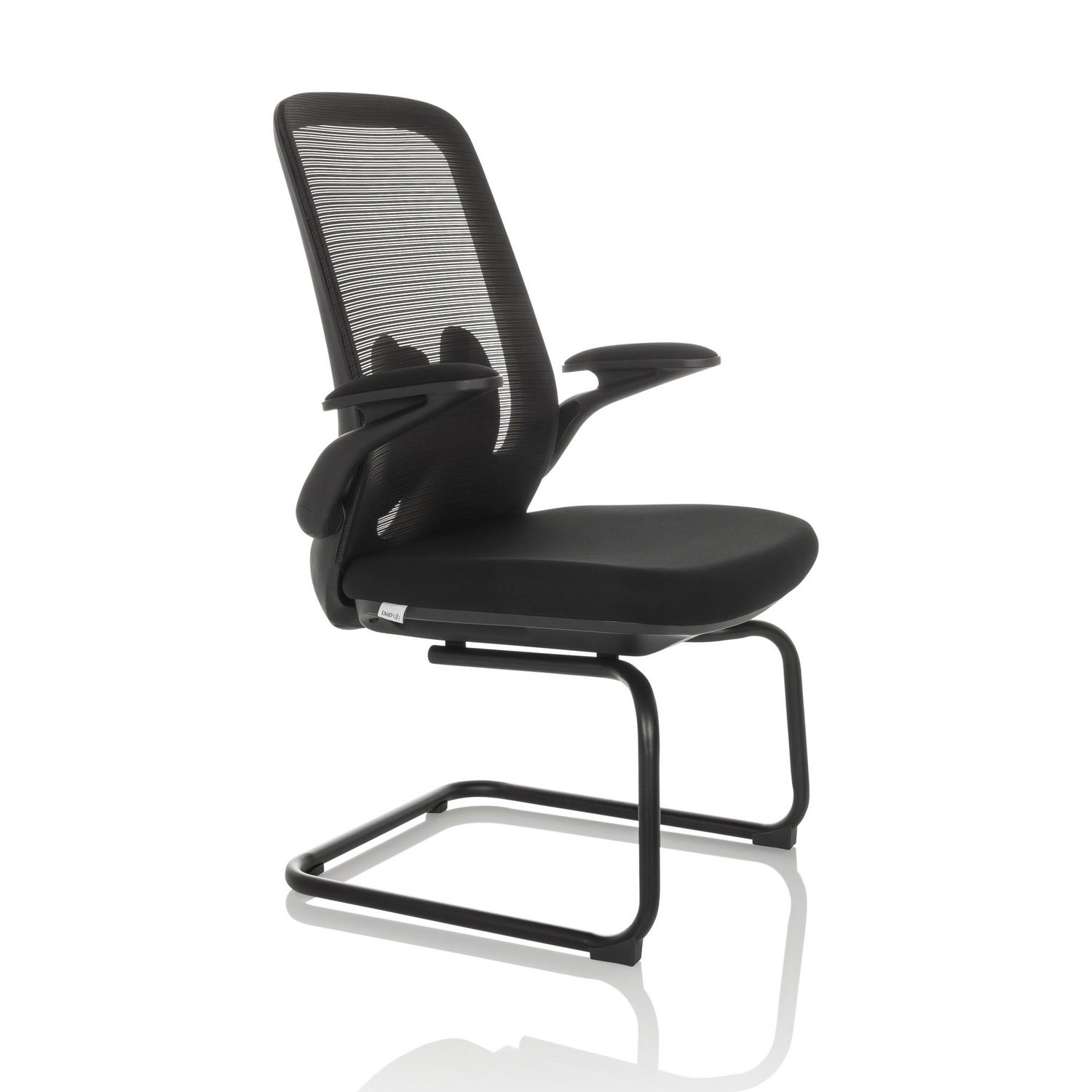 Hjh Office Besucherstuhl Freischwinger Stuhl Miko Vb Netz Stoff Schwarz Stuhl B-Ware - 4064323037545