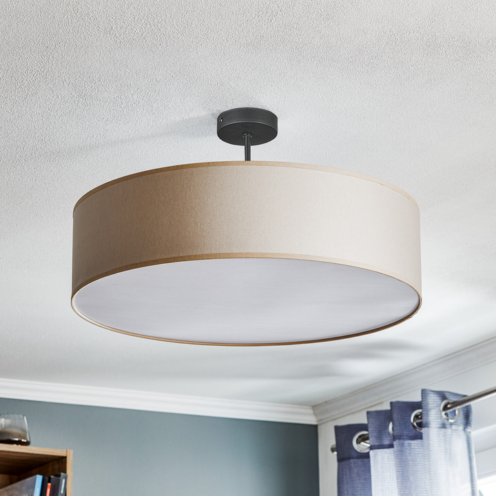 Euluna Deckenlampe Rondo Deckenlampe Deckenlicht E27 Mit Abstand Creme ø 60cm B-Ware