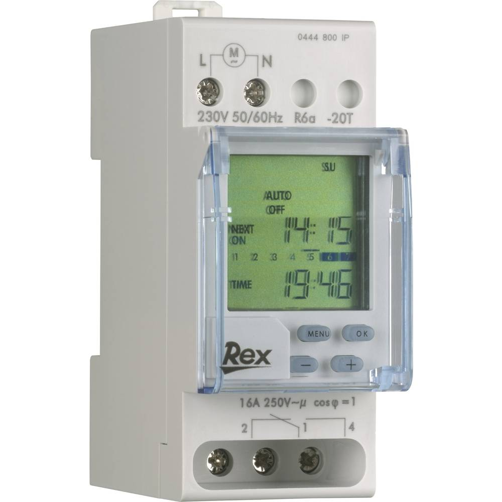 Rex Zeitschaltuhren A43108 Hutschienen Zeitschaltuhr 230 V Schaltuhr Zeitmesser B-Ware - 4010957431082