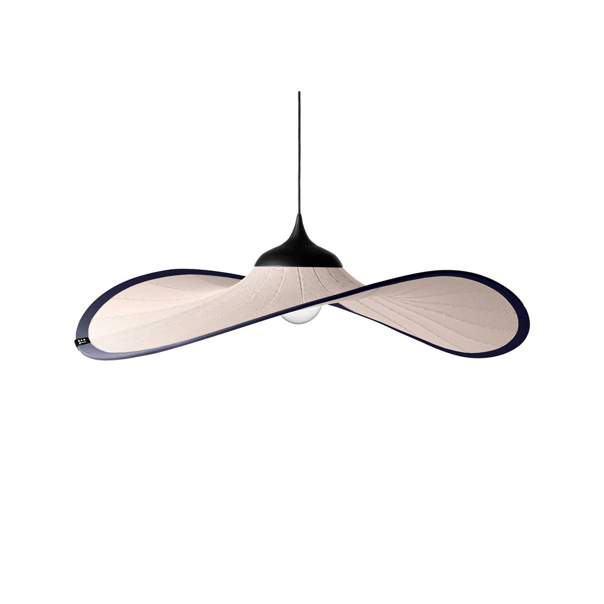 Easy Light Pendelleuchte Hängelampe Bloom creme Textil Edelstahl 120 cm E27 LED - 8445836024943