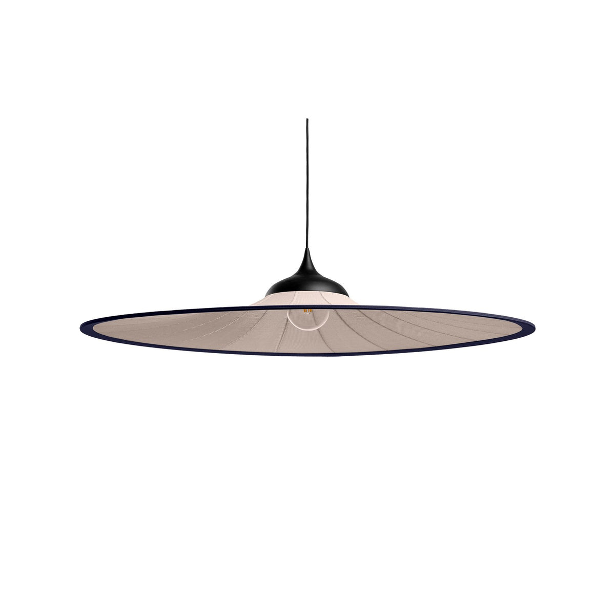 Easy Light Pendelleuchte Hängelampe Bloom creme Textil Edelstahl 120 cm E27 LED - 8445836024943