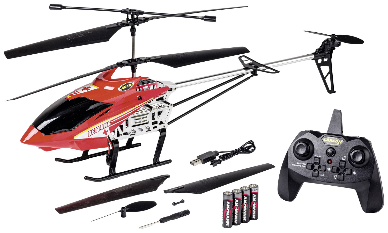 B-Ware Carson Modellsport Easy Tyrann 670 Rescue Rc Einsteiger Hubschrauber Rt F - 4005299013508