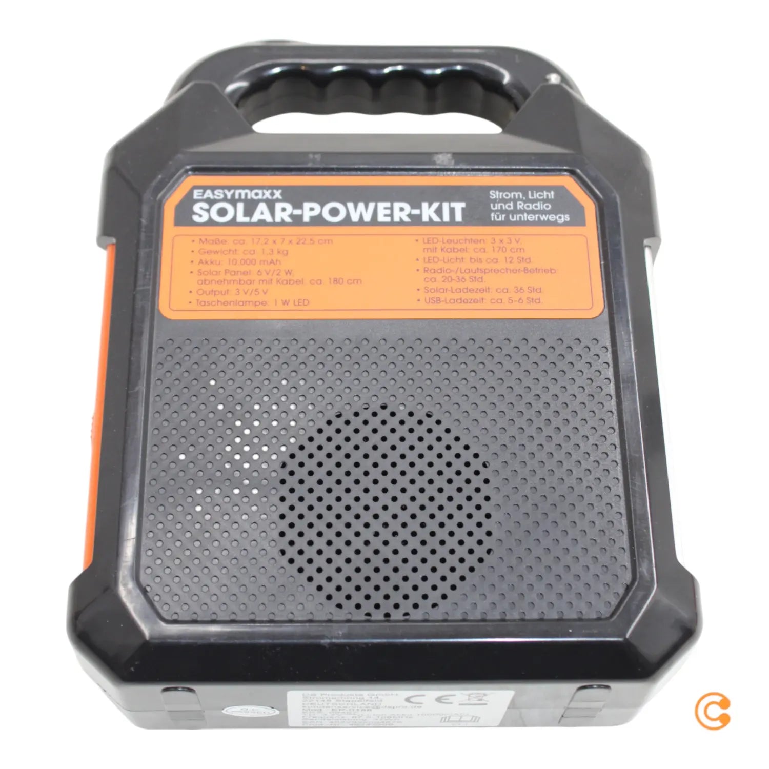 B-Ware Eas Ymaxx Solar Generator Kit Solar Powerbank Stromversorgung 10000m Ah Schwarz - 4052926094676