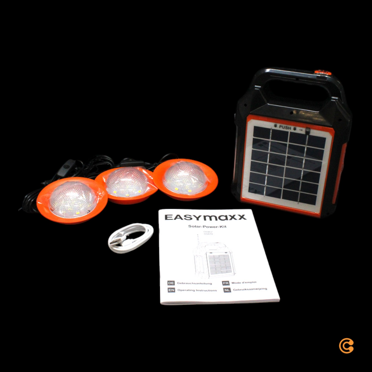 B-Ware Easymaxx Ep 0188 9470 Security Solar Generator Solar Powerbank957