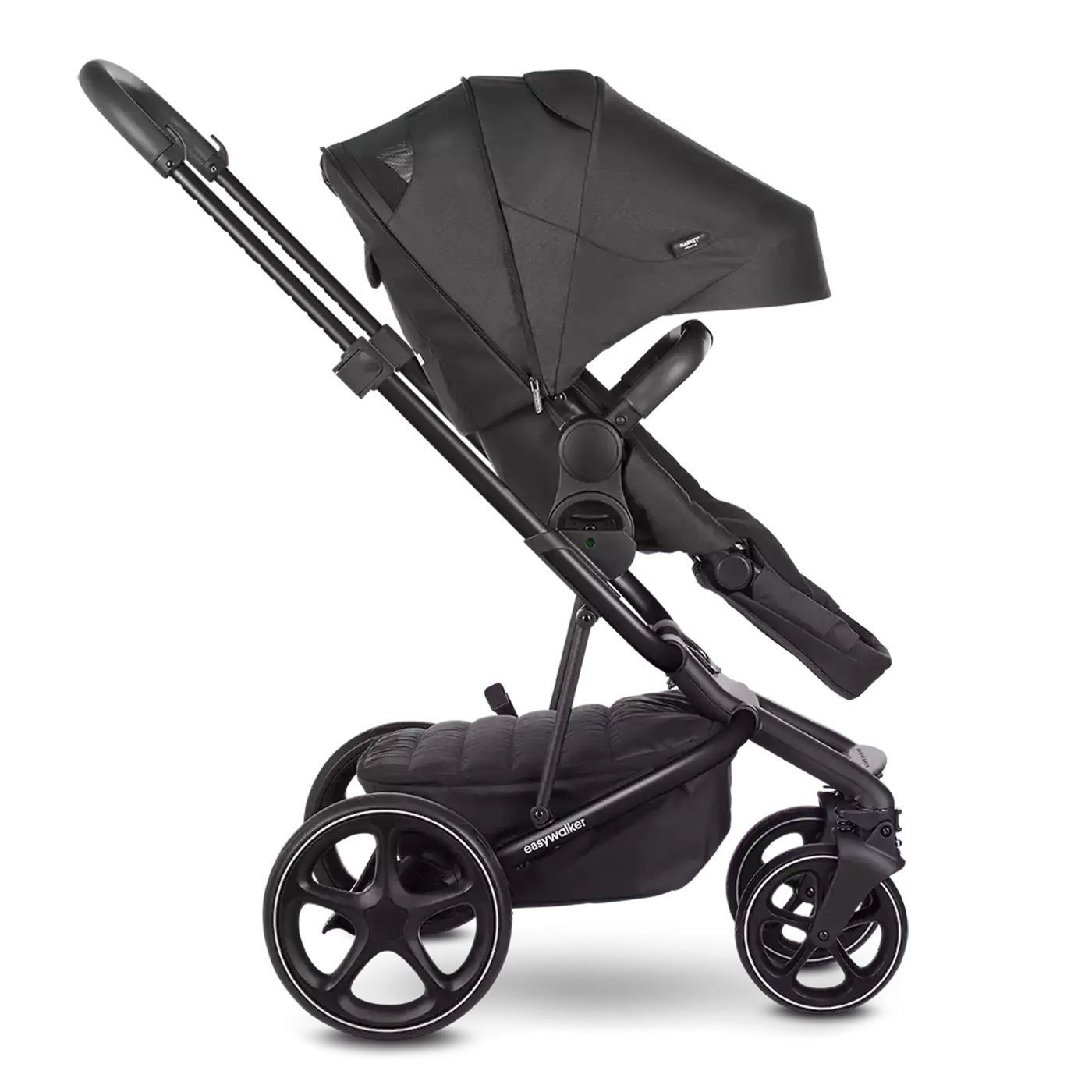Easywalker Kinderwagen Buggy Harvey³ Jet Black All Black Höhenverstellbar Duo   B-Ware - 8720512112139