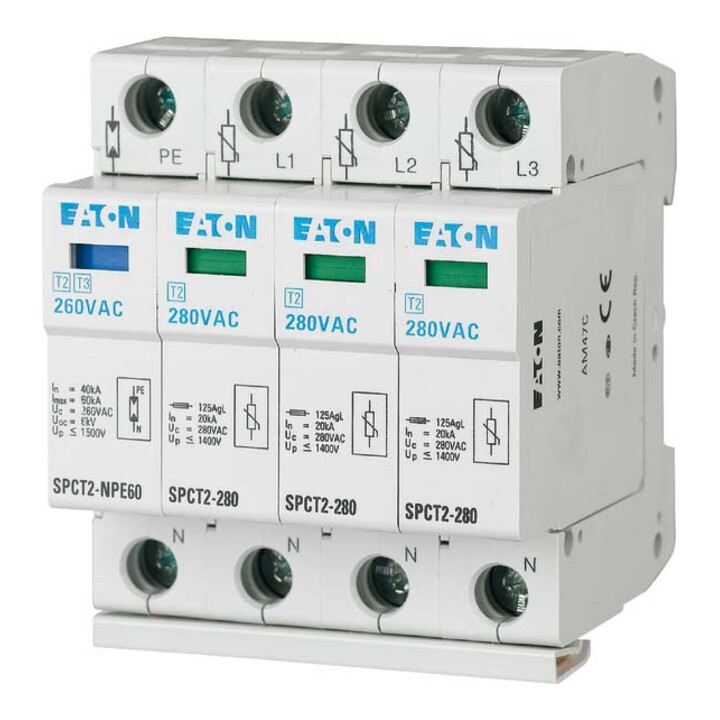 Eaton ãœberspannungsableiter Ableiter Spct2 280 3+Npe Blitzschutz Netzform It Tn B-Ware - 4015081640683