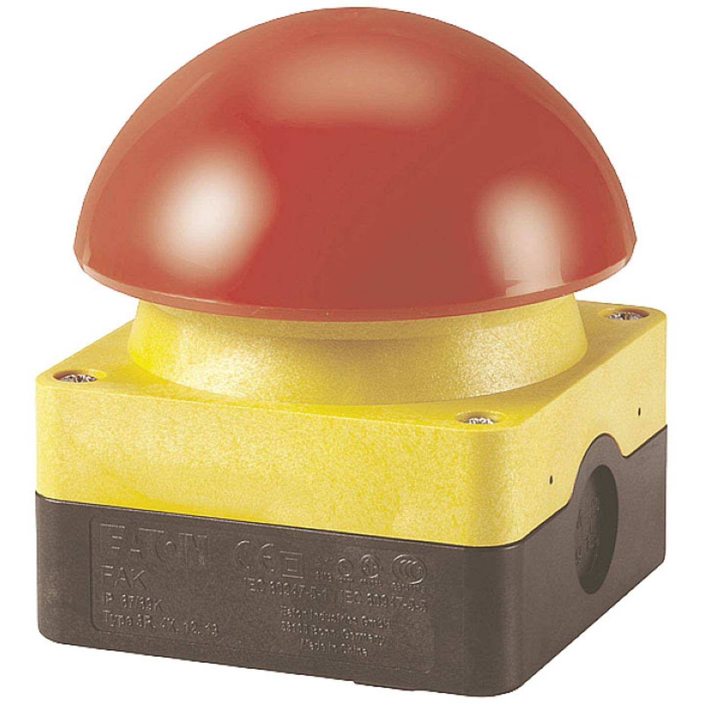 B-Ware Eaton Grobhandtaster Notaus Schalter Mehrfarbig Rot Zugentriegelung Aufbau - 4015082297473