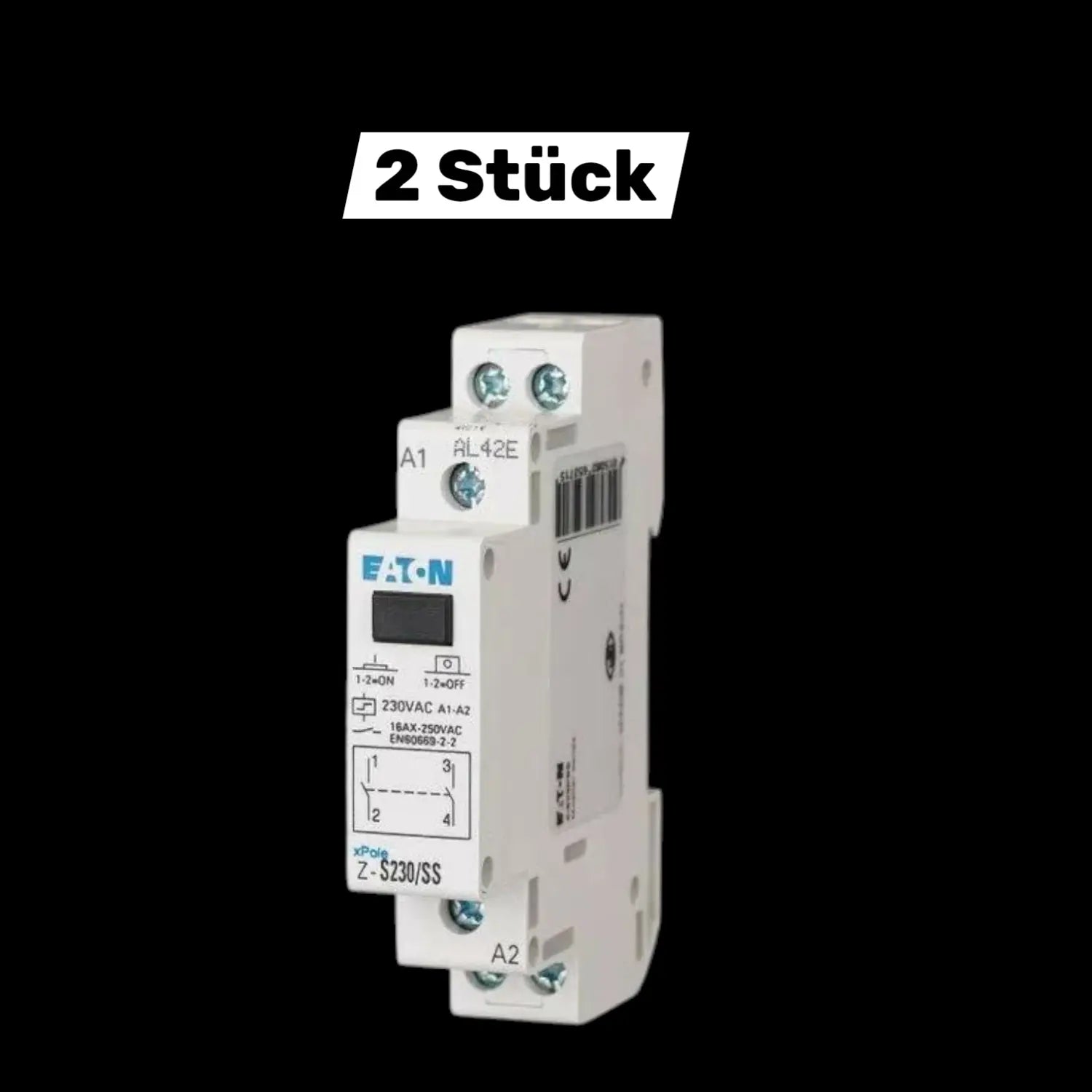 Eaton Stromstoßschalter Fernschalter Schalter Doseneinbau Relais 2 Stück B-Ware - 4015082652715