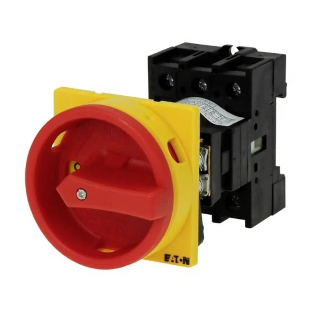 B-Ware Eaton Hauptschalter Ein Aus Schalter Not Aus Schalter Knebel Rot Gelb 40 A 690 V - 4015082953027