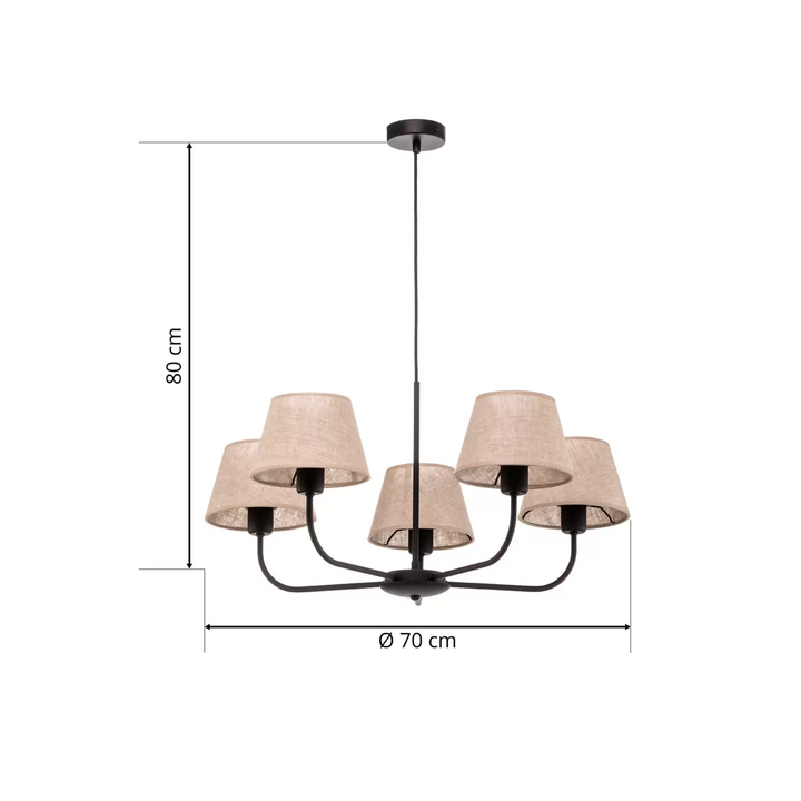 Chicago Kronleuchter Deckenleuchte Deckenlampe Hängeleuchte Hängelampe Leuchte B-Ware