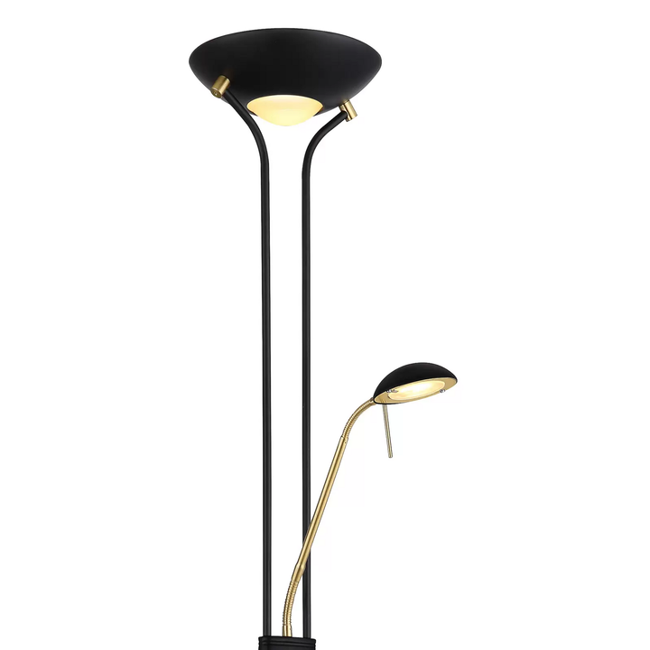 Globo Stehlampe Leonas Stehleuchte Standleuchte Leuchte Lampe messing/schwarz