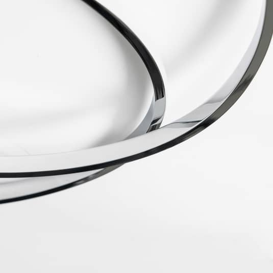 Lindby Dorle LED-Deckenleuchte Deckenlampe Deckenlicht Lampe Licht chrom Ø 60435