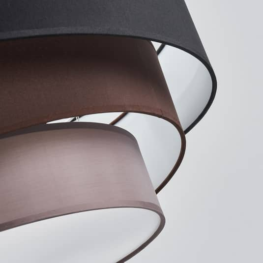 Lindby Melia Hängeleuchte Hängelampe Deckenlampe Deckenlampe schwarz braun E27