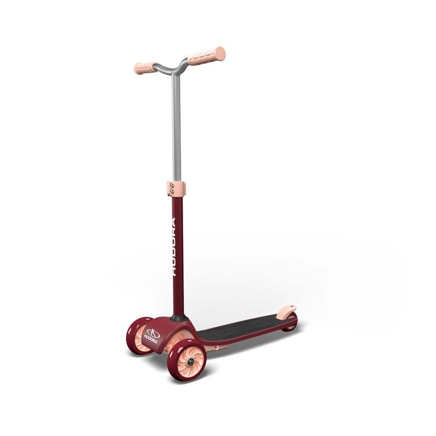B-Ware Hudora Tri Scooter Bordeaux Roller Kickboard Cityroller Tretroller Kinderrol92