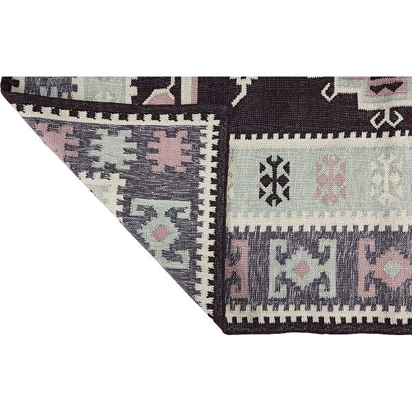 B-Ware Liv Interior Souk Kelim Teppich 140x200cm Läufer Vorleger Bunt Wohnzimmerteppich