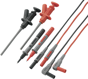 B-Ware Voltcraft Ms 6 Sicherheits Messleitungs Set Prüfspitzen 1,2 M Schwarz Rot