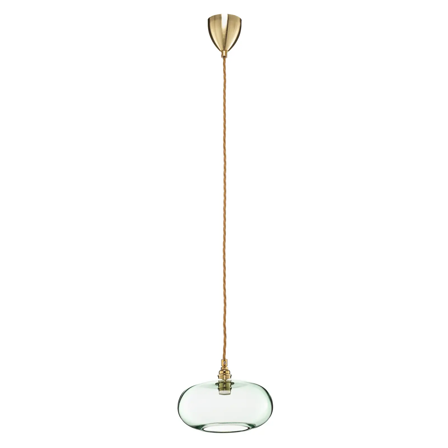 Ebb & Flow Horizon Glas Pendelleuchte Hängeleuchte Deckenlampe Lampe Grün ø 21cm B-Ware - 5711863106666