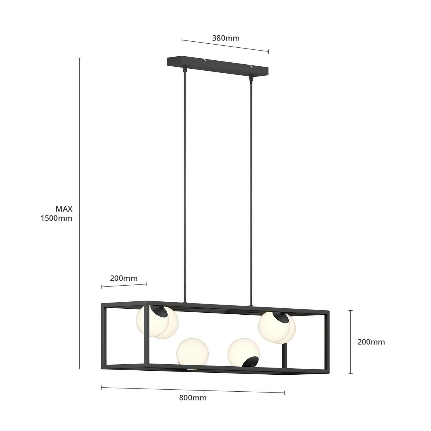Lindby Utopia Led Hängeleuchte Hängelampe Lampe Leuchte Ip20 5 W Led 6 Flammig B-Ware - 4251096581270