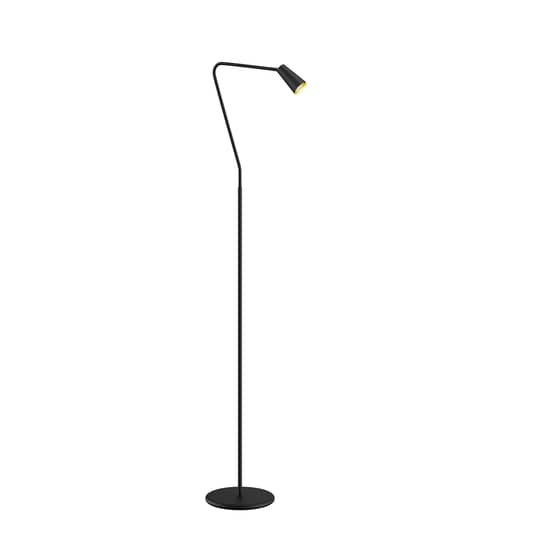 Lucande Angelina Stehleuchte Standleuchte Stehlampe Leseleuchte Schwarz Gold629 B-Ware