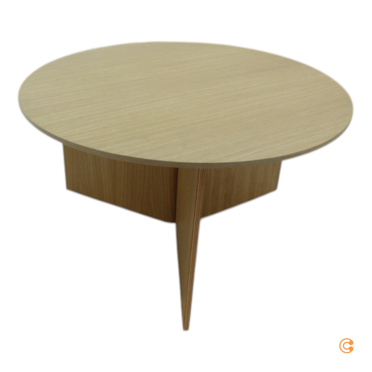Hay Slit Table Round Xl Tisch Couchtisch Sofatisch ø 65 X H 35,5 Cm Eiche Natur B-Ware